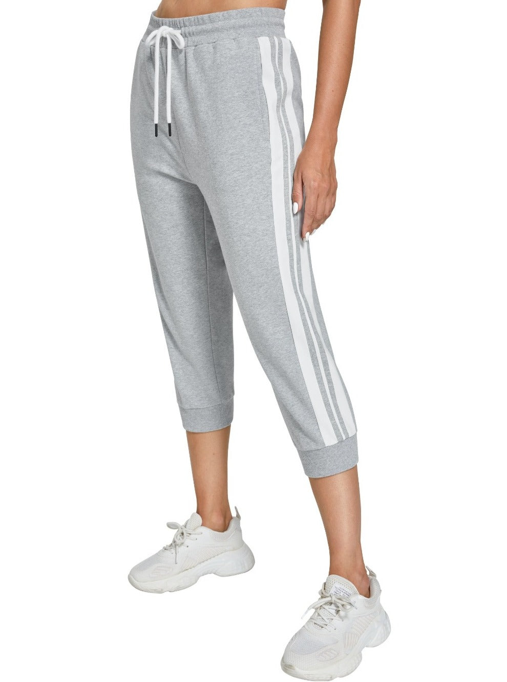 SPECIALMAGIC Capris for Women Capri Sweatpants Capri Joggers Casual Summer Pockets Cropped Pants Elastic Active