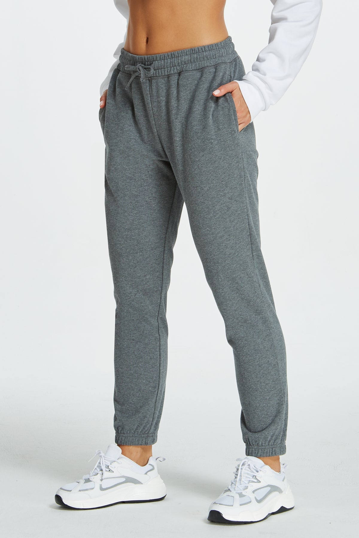 Sweatpants for Women Workout Joggers High Waisted Sweat Pants French Terry Lounge Pants with Drawstring Pockets