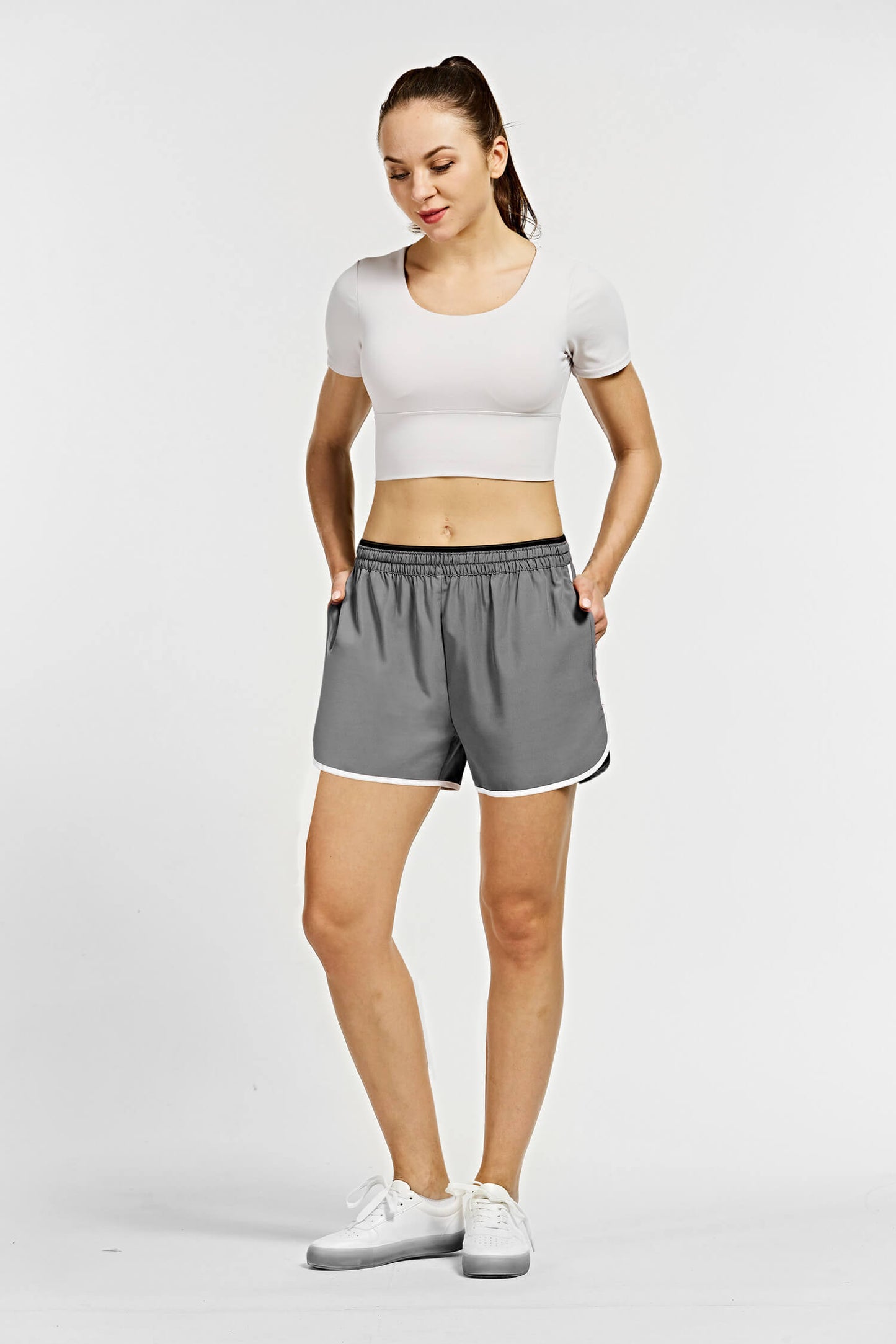Women's Lightweight Running Shorts with 3 Pockets