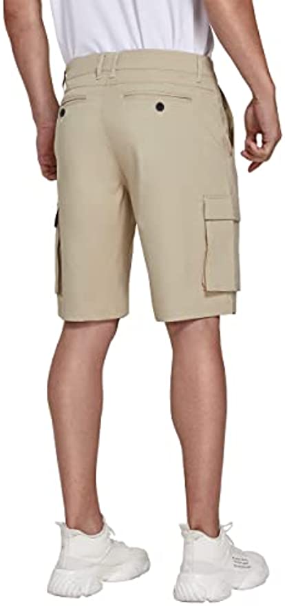 SPECIALMAGIC Mens Hiking Cargo Hybrid Shorts Golf Stretch Lightweight Quick Dry with Pockets