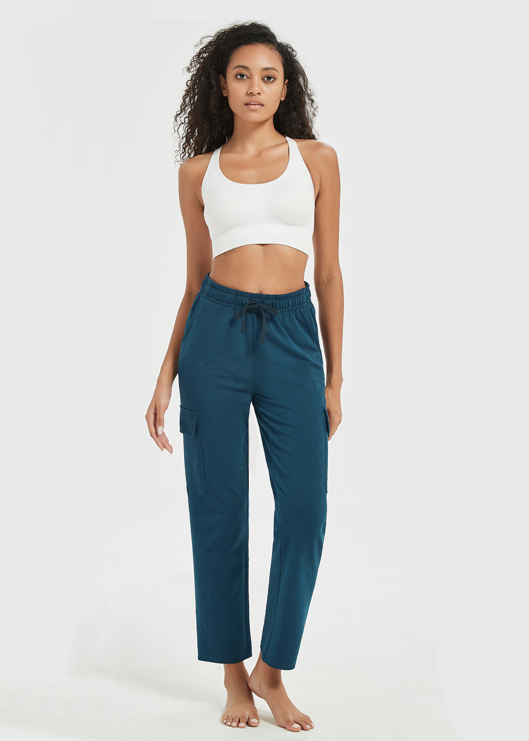 Women's Straight Cut Wide Leg Sweat Pants