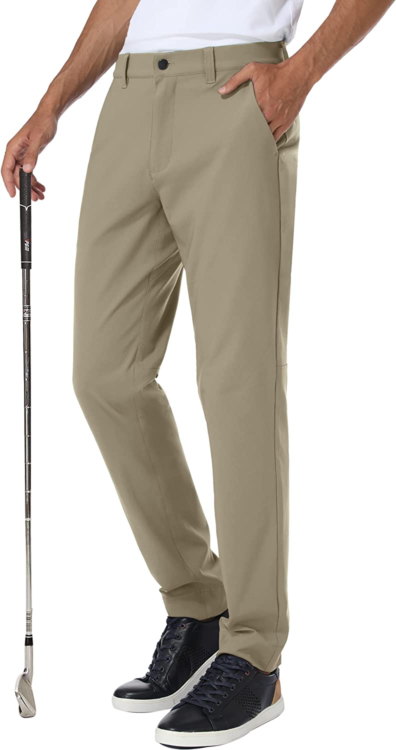 SPECIALMAGIC Stretch Golf Pants Men Slim Fit Dress Waterproof Business Casual Quick Drying Work Pants with Pockets