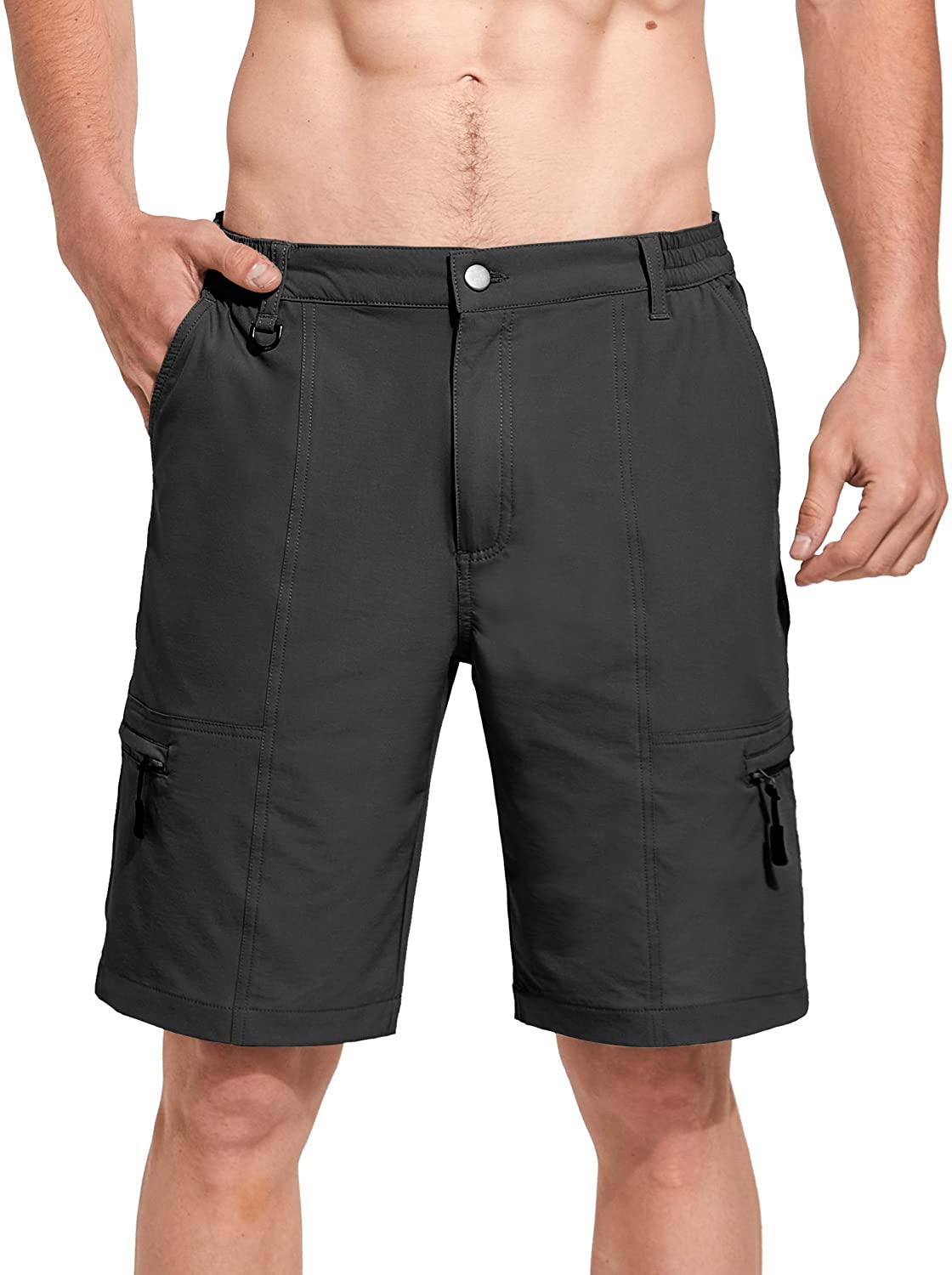 Men's Hiking Cargo Shorts Quick Dry with Zipper Pockets