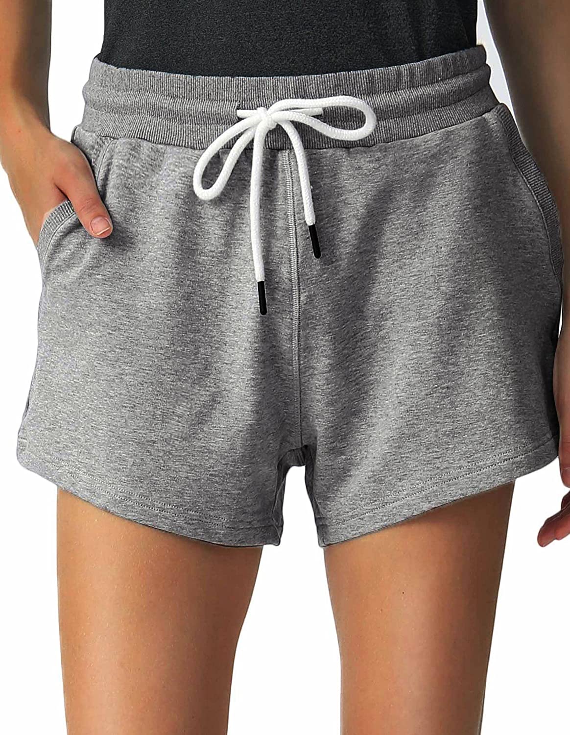 SPECIALMAGIC Sweat Shorts for Women Cotton Shorts with Pockets Running Sweatpants Lounge Sweat Joggers
