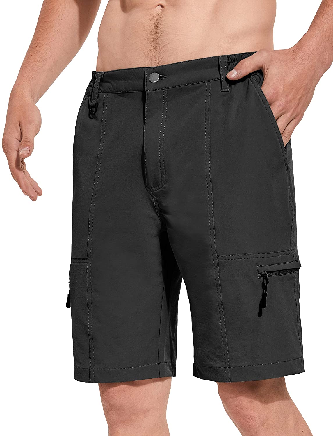 Men's Hiking Cargo Shorts Quick Dry with Zipper Pockets