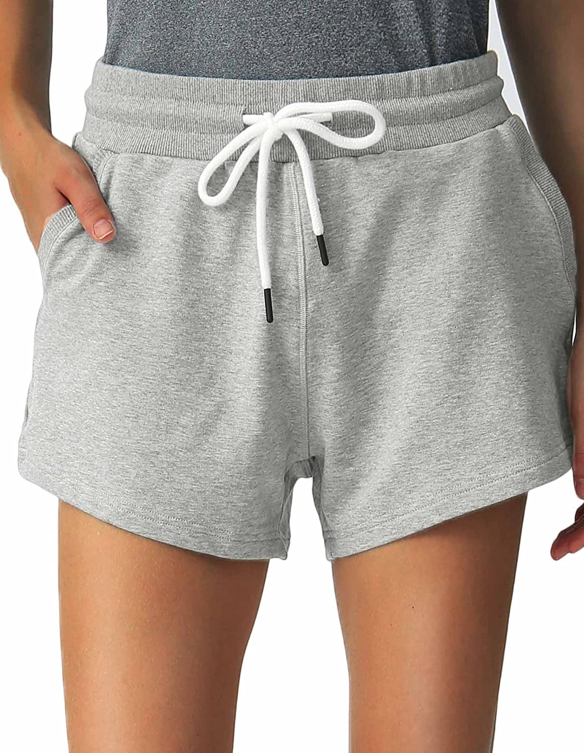 SPECIALMAGIC Sweat Shorts for Women Cotton Shorts with Pockets Running Sweatpants Lounge Sweat Joggers