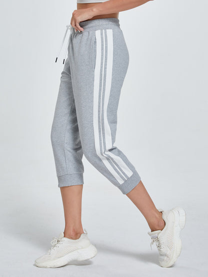 SPECIALMAGIC Capris for Women Capri Sweatpants Capri Joggers Casual Summer Pockets Cropped Pants Elastic Active