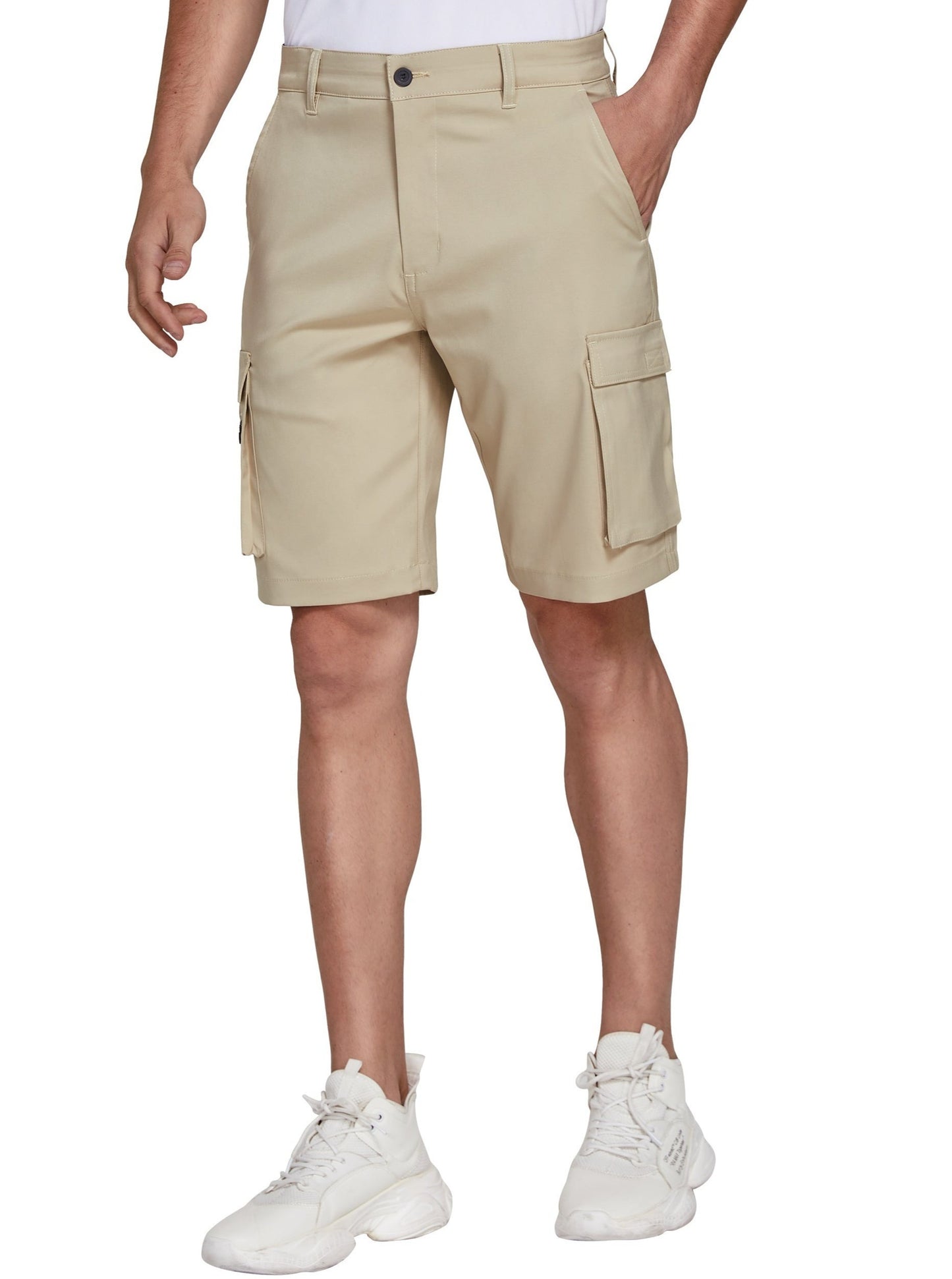 SPECIALMAGIC Mens Hiking Cargo Hybrid Shorts Golf Stretch Lightweight Quick Dry with Pockets