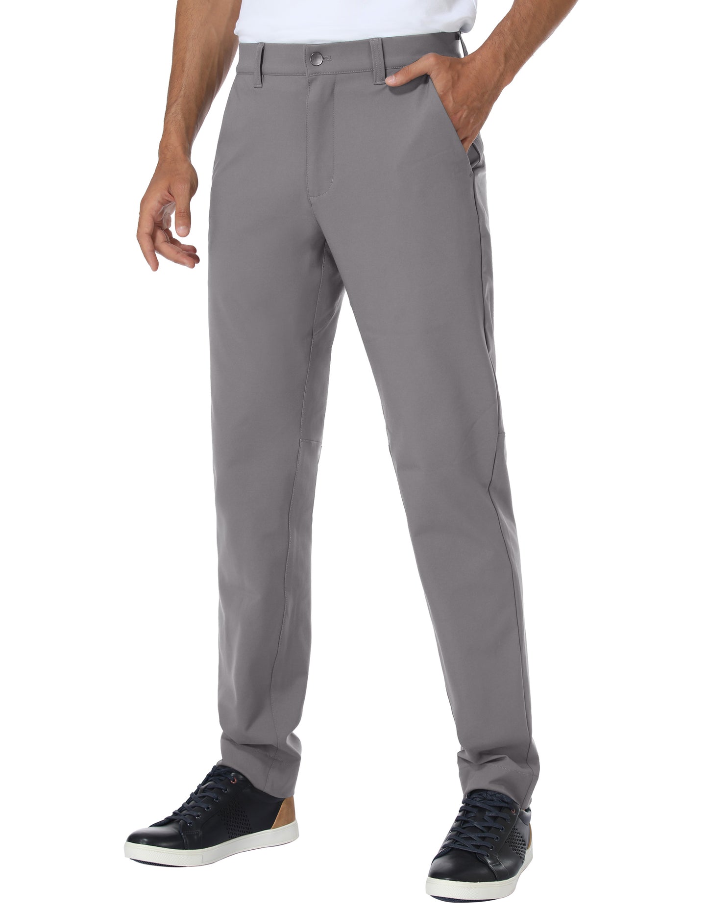 SPECIALMAGIC Stretch Golf Pants Men Slim Fit Dress Waterproof Business Casual Quick Drying Work Pants with Pockets