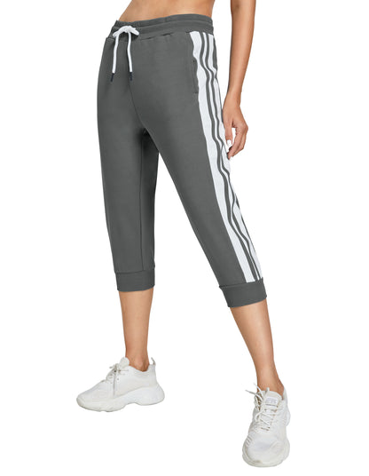 SPECIALMAGIC Capris for Women Capri Sweatpants Capri Joggers Casual Summer Pockets Cropped Pants Elastic Active