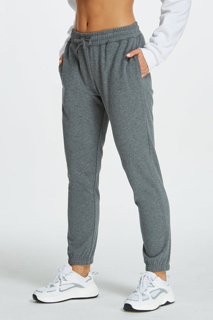  Sweatpants for Women Workout Joggers High Waisted Sweat Pants French Terry Lounge Pants with Drawstring Pockets