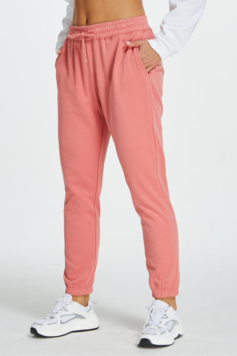 Women Track Jogger Sweatpants with Side & Hip Pockets