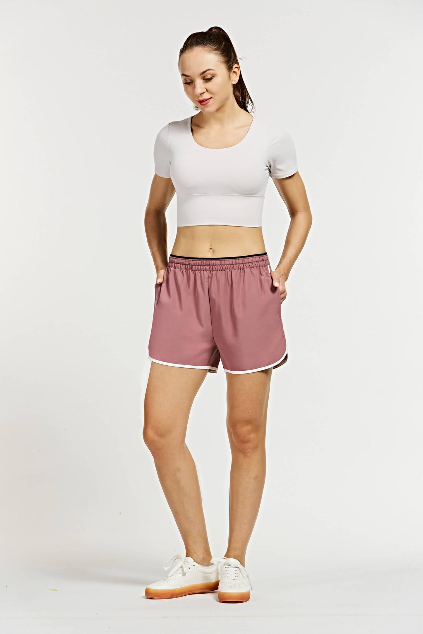 Women's Lightweight Running Shorts with 3 Pockets