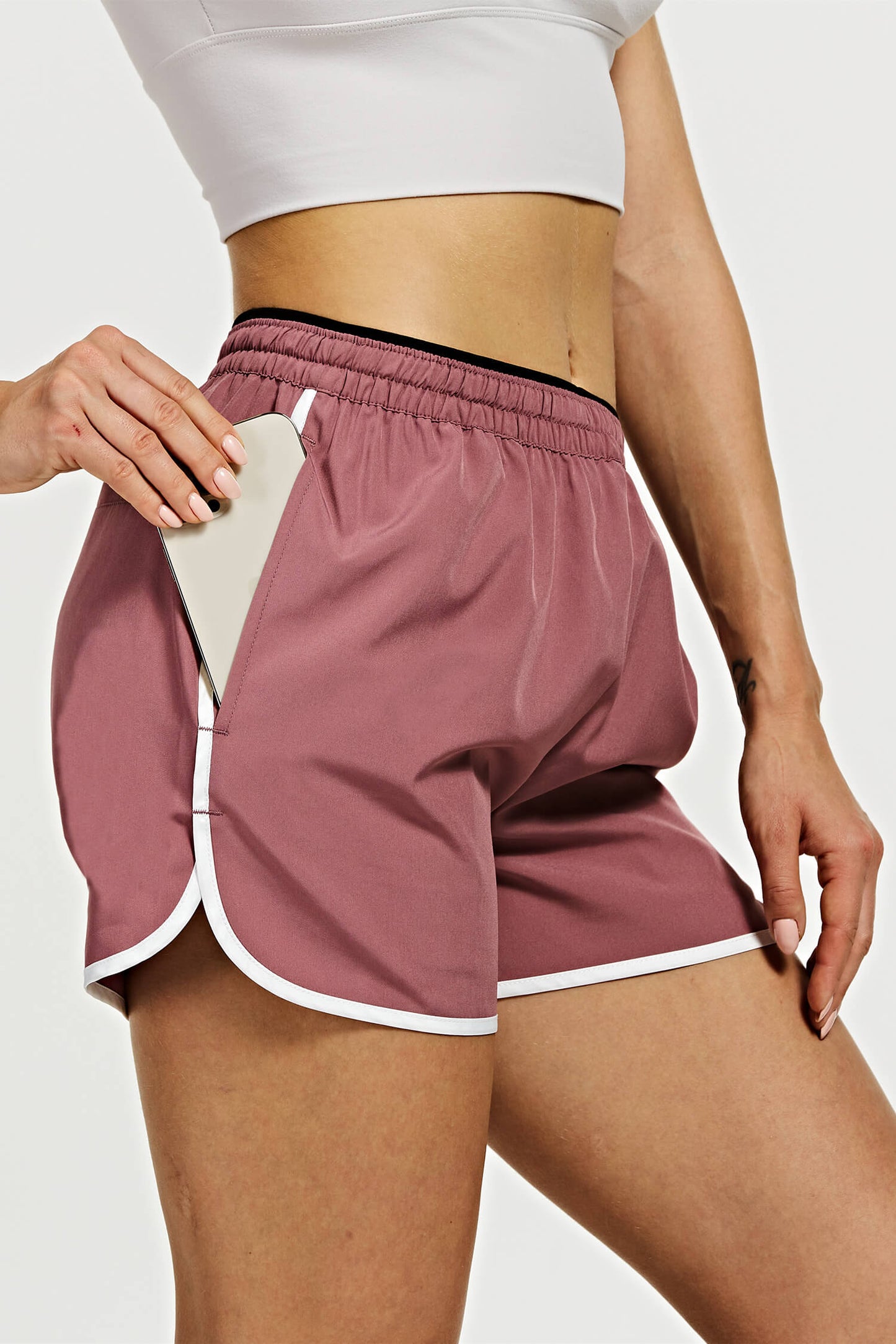 Women's Lightweight Running Shorts with 3 Pockets