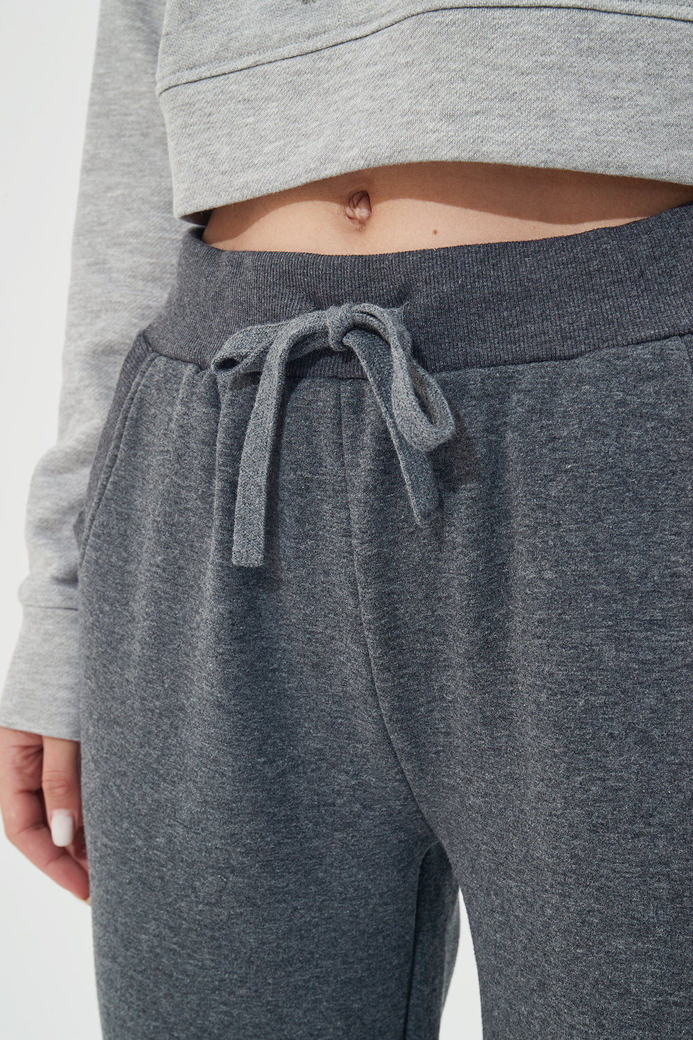 Warm Fleece Stretch Sweatpants with Pockets