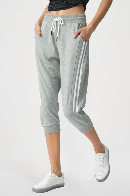 Capri Jogger Sweatpants for Women Cropped Joggers Casual Camo with Pockets Gym Running PULI SPECIALMAGIC