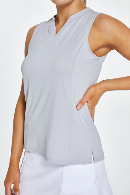Women's V-neck Sleeveless Golf Shirts UPF 50+