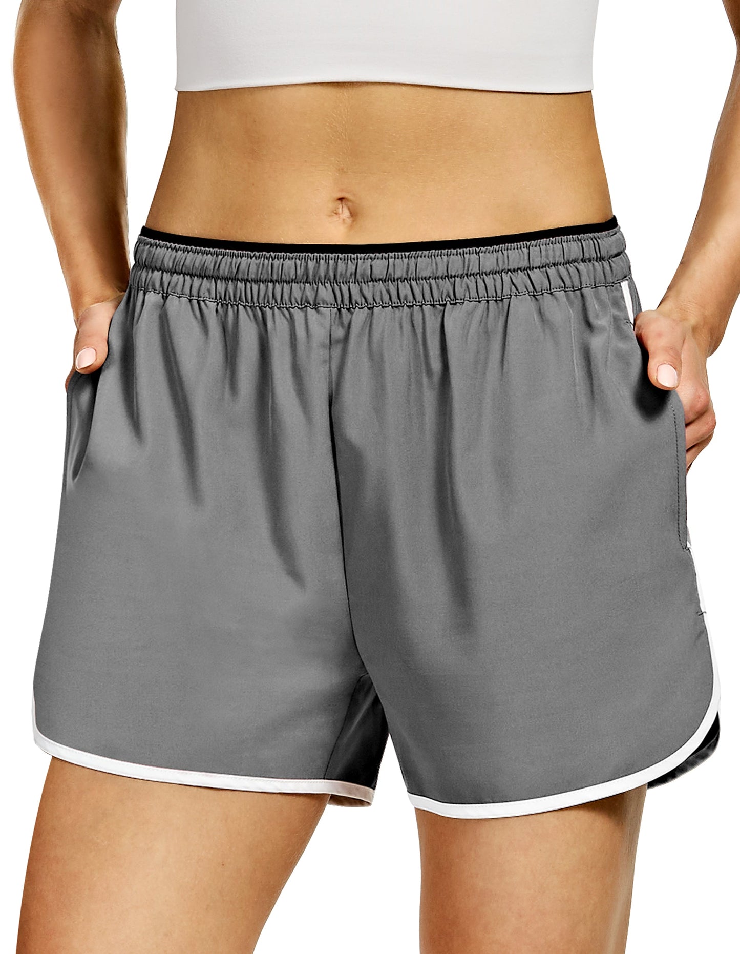 Women's Lightweight Running Shorts with 3 Pockets