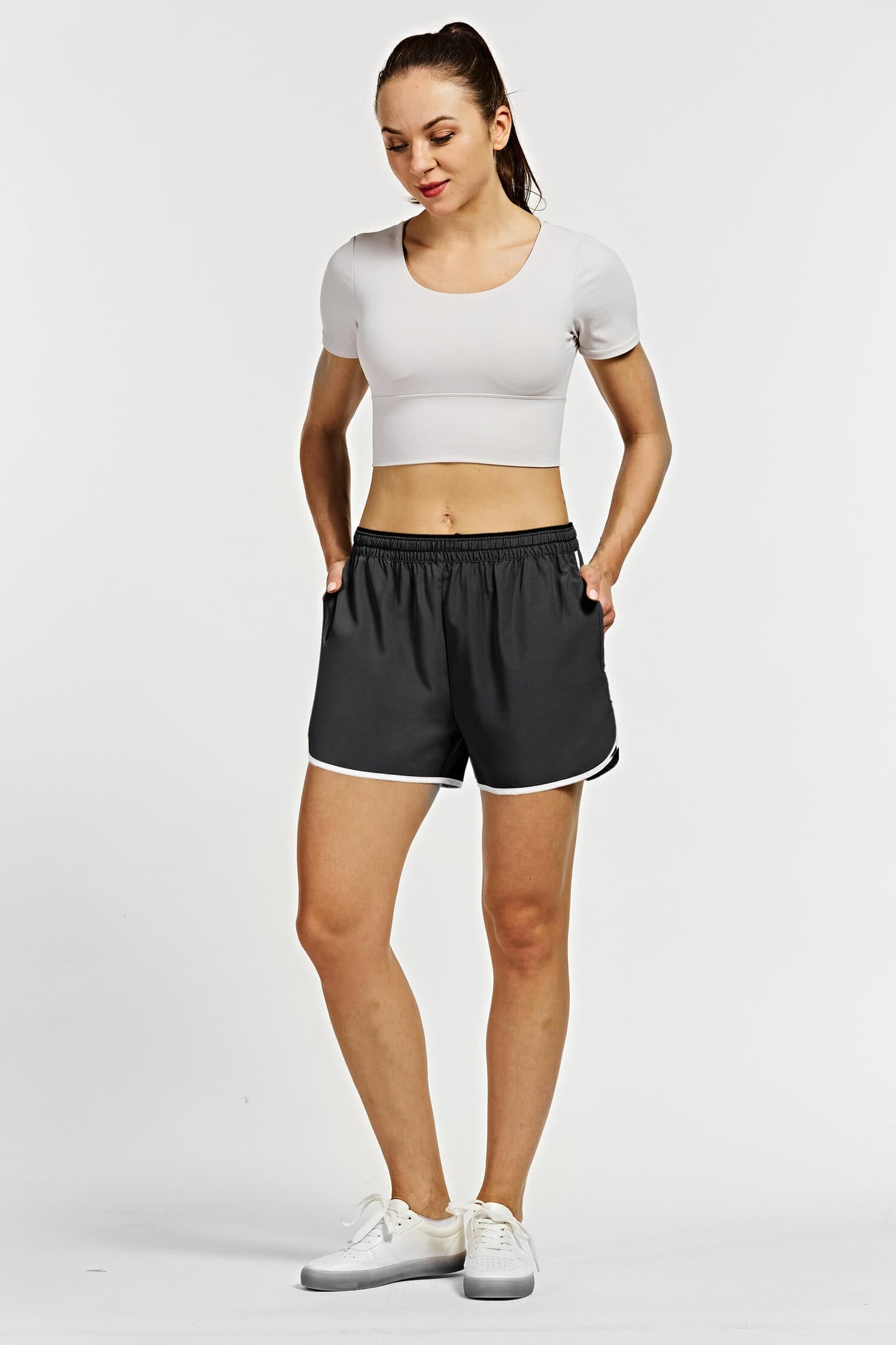 Women's Lightweight Running Shorts with 3 Pockets