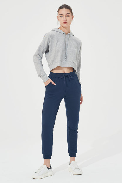 Warm Fleece Stretch Sweatpants with Pockets