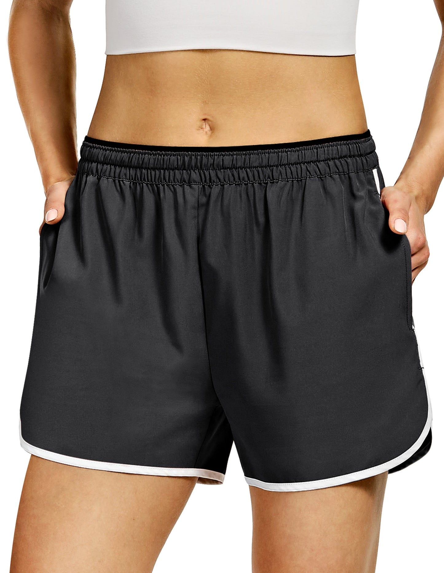 Women's Lightweight Running Shorts with 3 Pockets