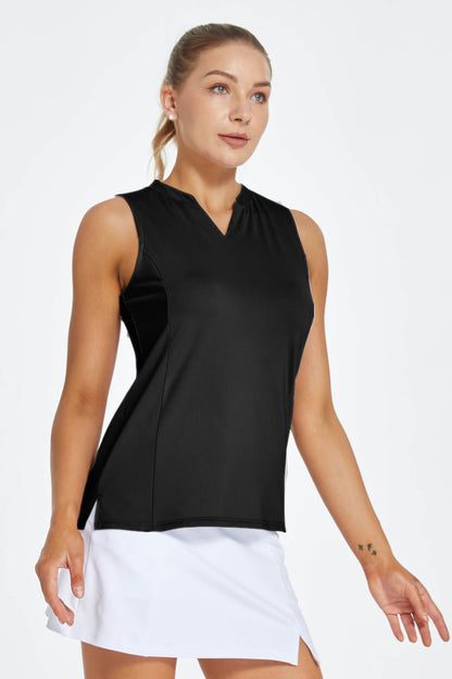 Women's V-neck Sleeveless Golf Shirts UPF 50+