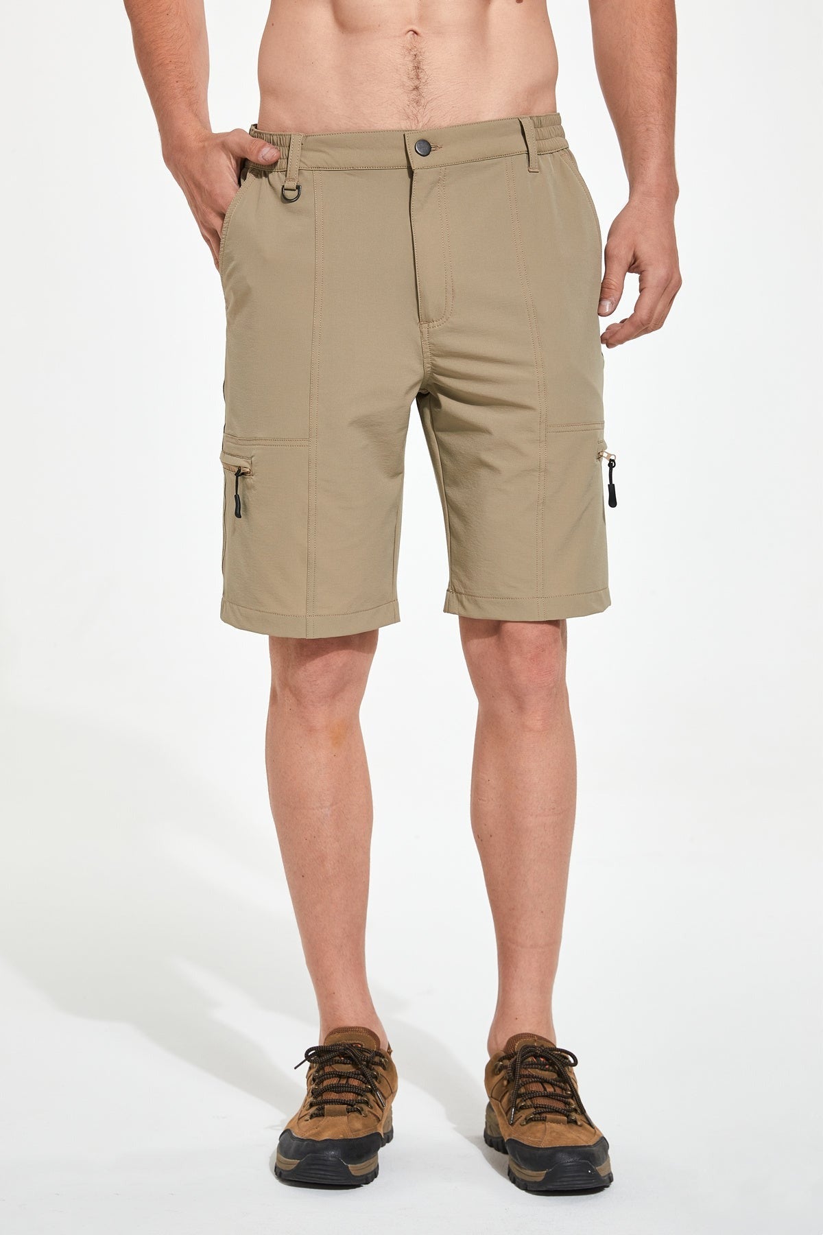 Men's Hiking Cargo Shorts Quick Dry with Zipper Pockets