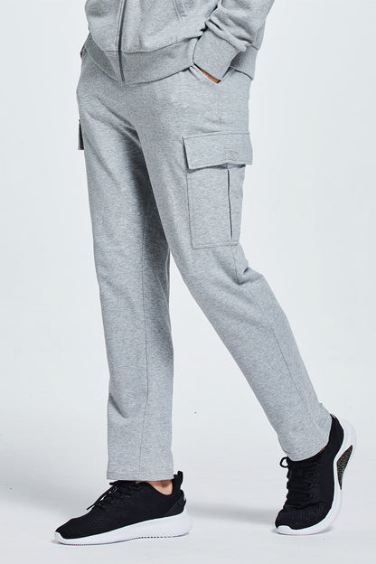 Men's Wide Leg Sweatpants with Cargo Pockets
