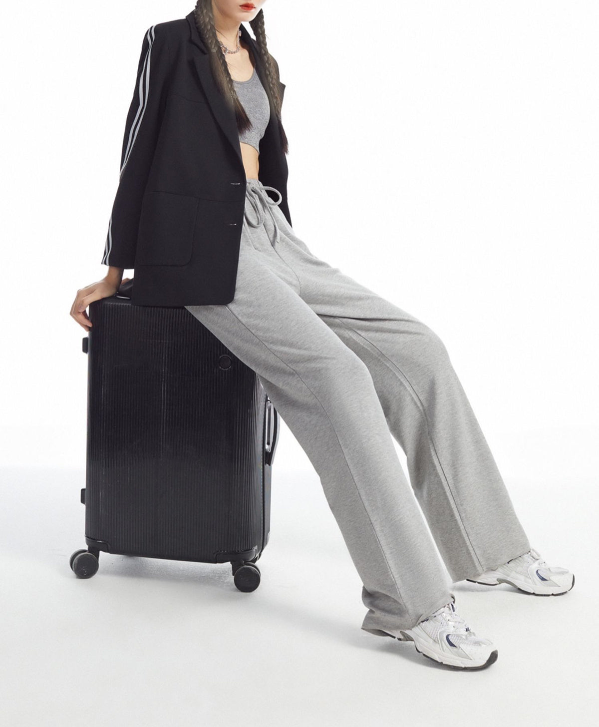 Women Loose Sweatpants Slacks with Pockets