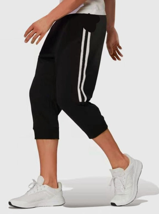 Women's Capri Jogger Cotton Sweat Pants