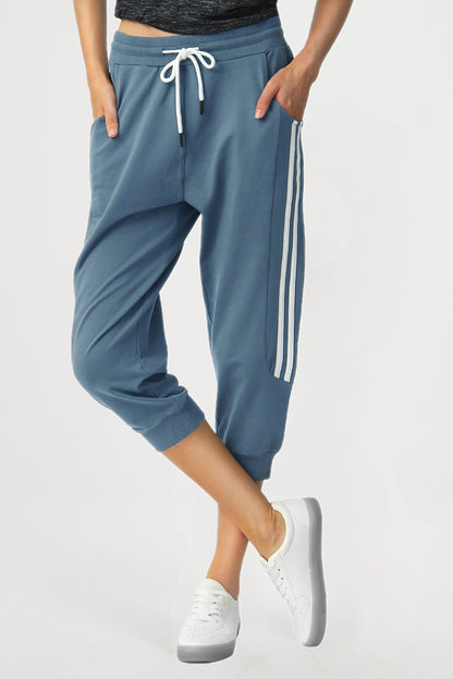 Capri Jogger Sweatpants for Women Cropped Joggers Casual Camo with Pockets Gym Running PULI SPECIALMAGIC