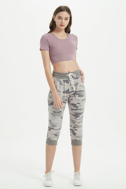 Women's Camouflage Capris with Pockets