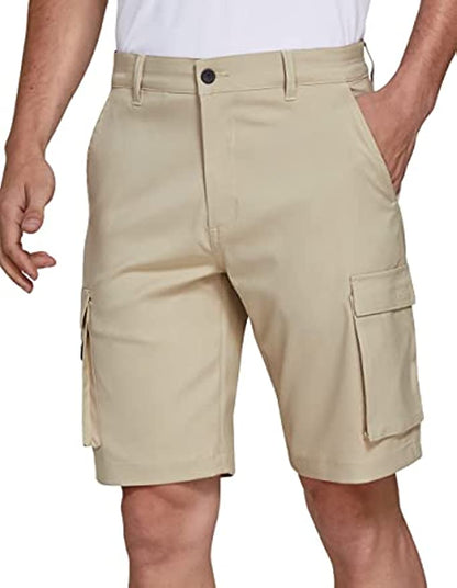 SPECIALMAGIC Mens Hiking Cargo Hybrid Shorts Golf Stretch Lightweight Quick Dry with Pockets
