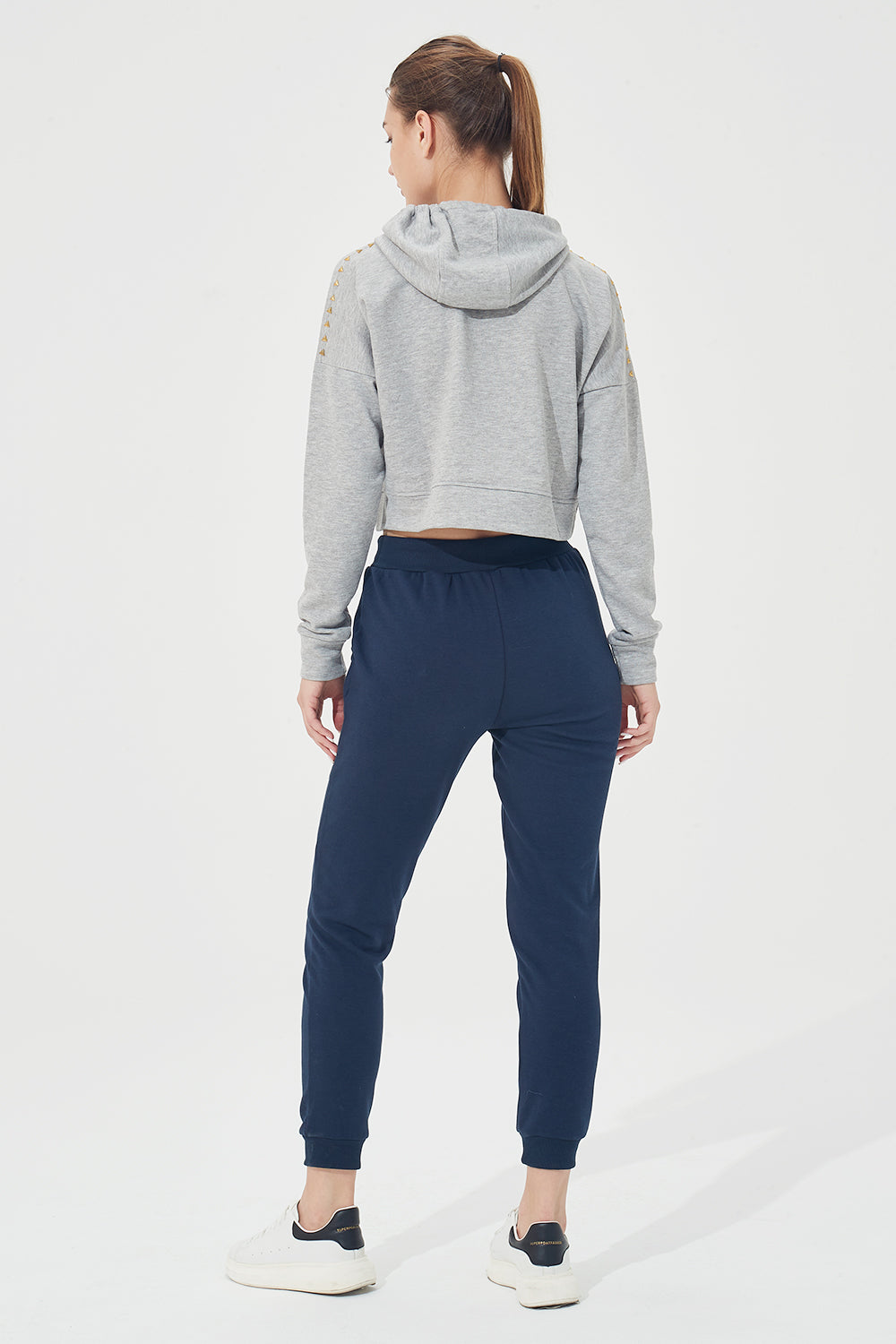 Warm Fleece Stretch Sweatpants with Pockets