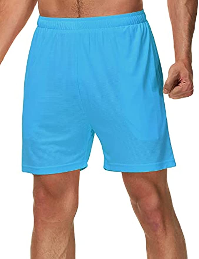 SPECIALMAGIC Mens Running Shorts with Liner 5 Inch Neon Athletic Shorts Quick Dry Workout Basketball Shorts with Pockets