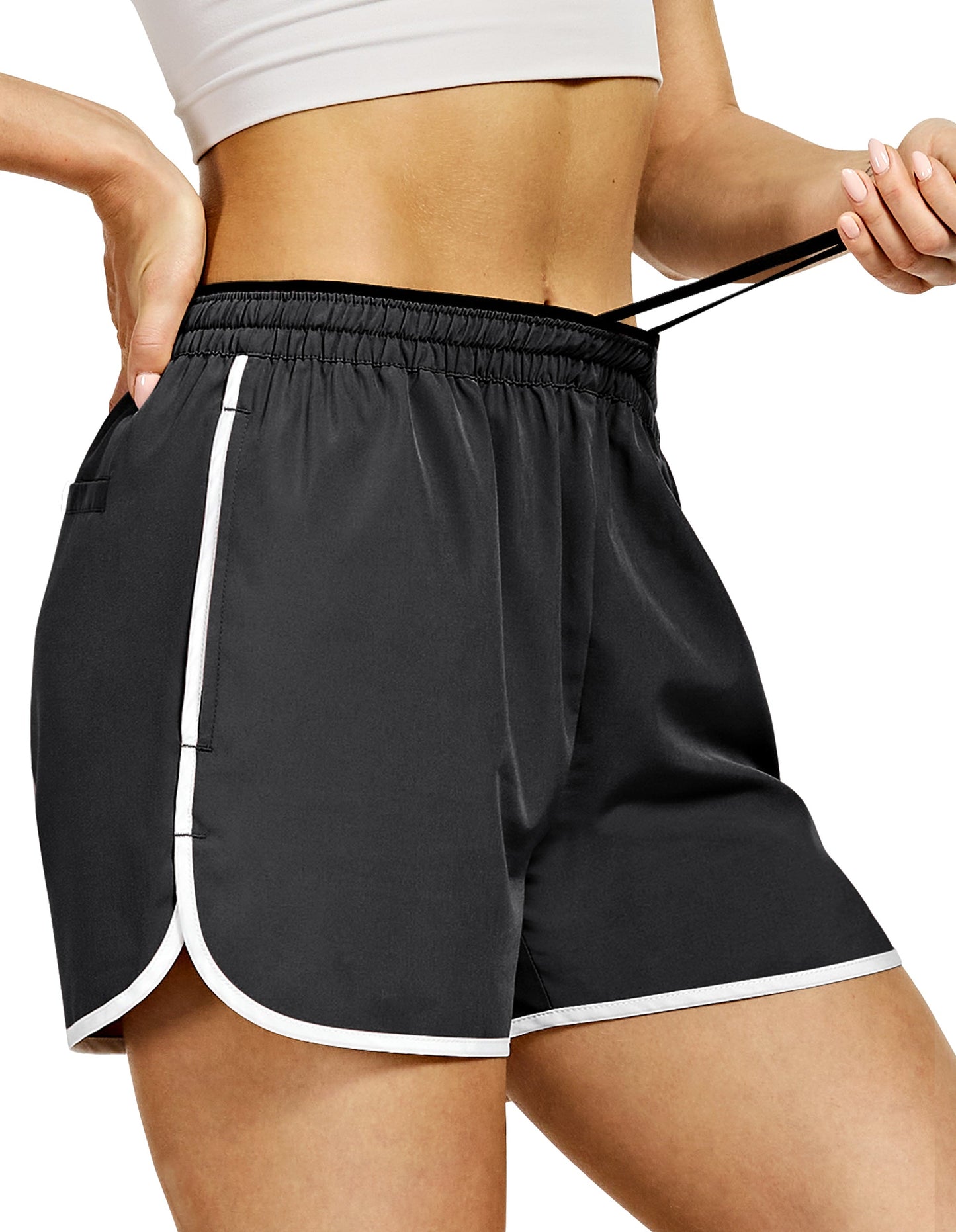 Women's Lightweight Running Shorts with 3 Pockets