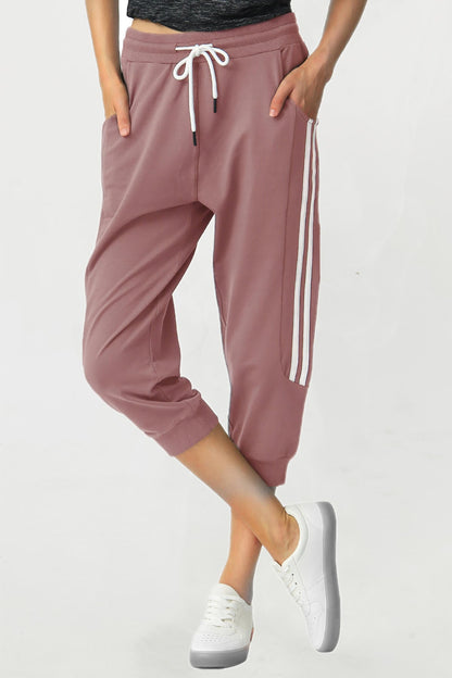 Women's Capri Jogger Cotton Sweat Pants