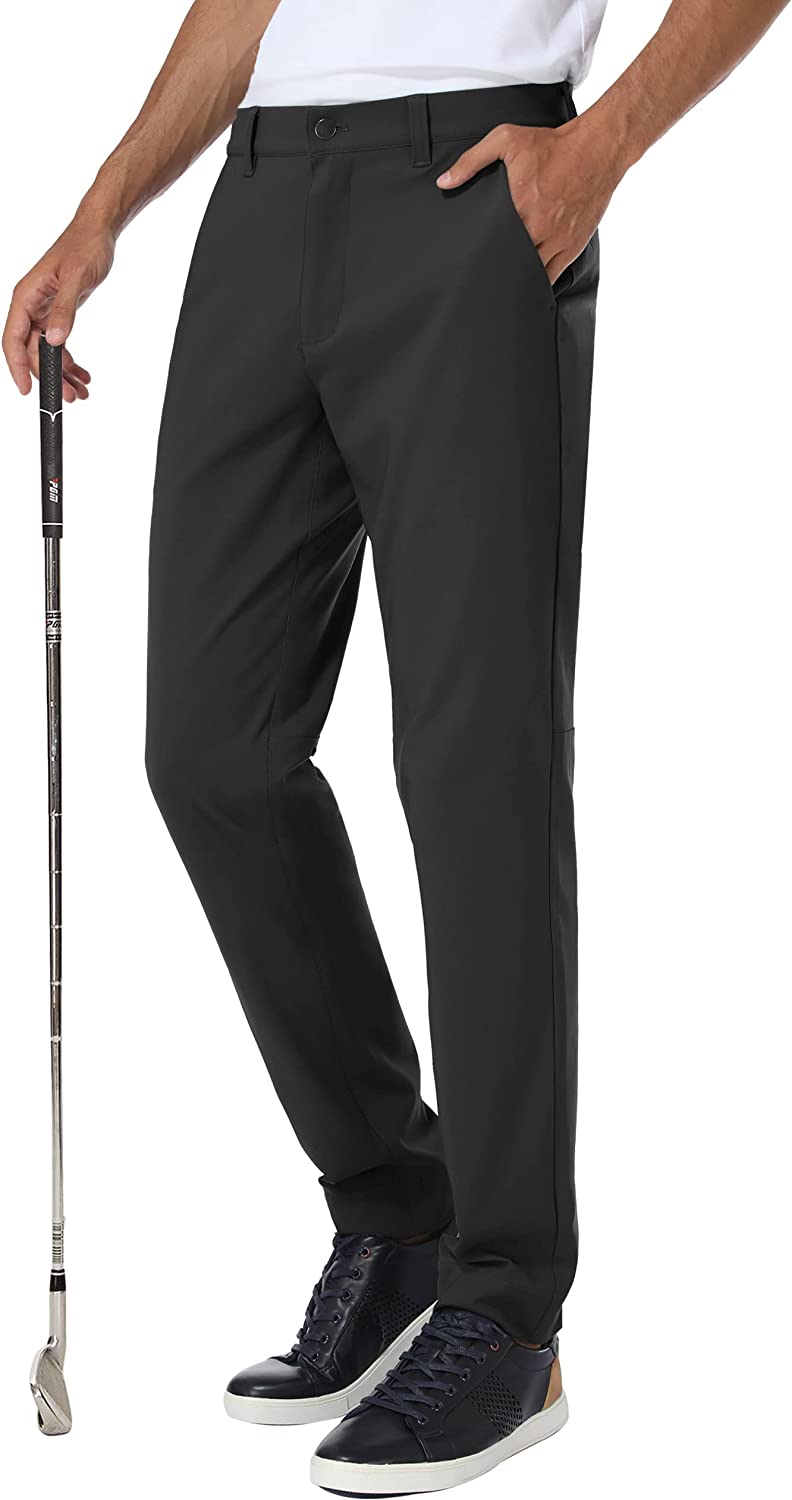 SPECIALMAGIC Stretch Golf Pants Men Slim Fit Dress Waterproof Business Casual Quick Drying Work Pants with Pockets