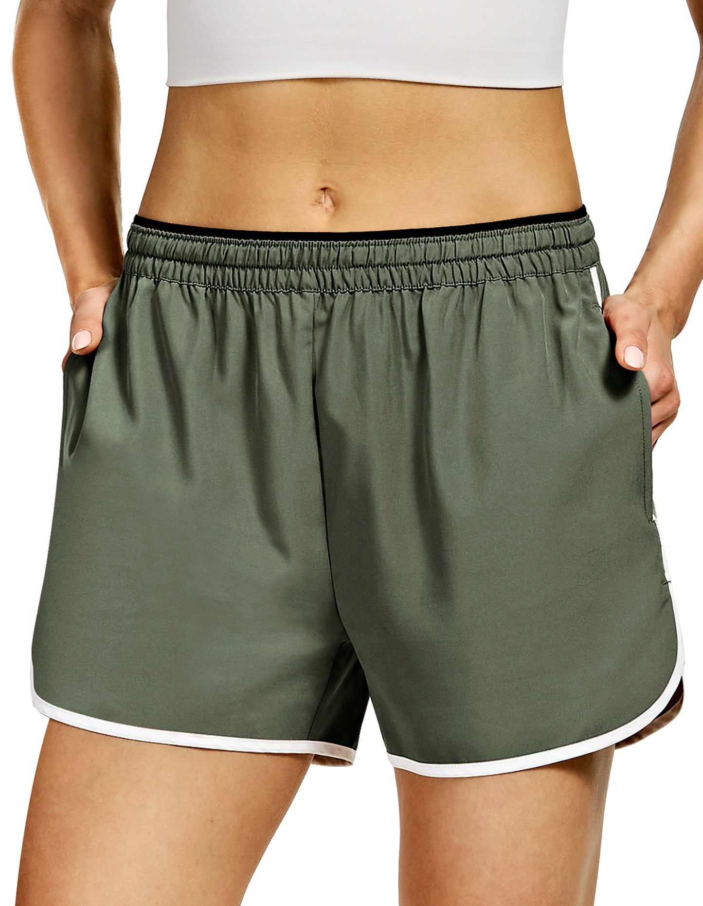 Women's Lightweight Running Shorts with 3 Pockets