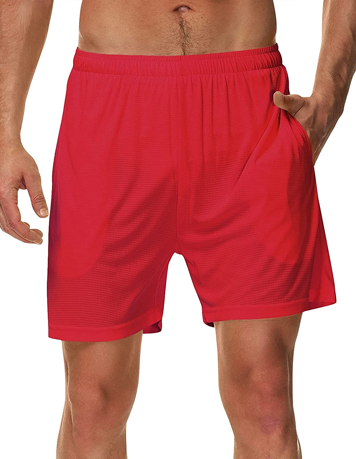 SPECIALMAGIC Mens Running Shorts with Liner 5 Inch Neon Athletic Shorts Quick Dry Workout Basketball Shorts with Pockets