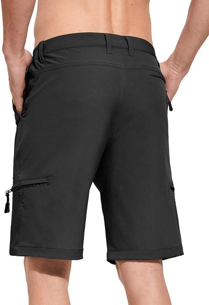 Men's Hiking Cargo Shorts Quick Dry with Zipper Pockets