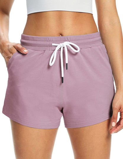 SPECIALMAGIC Sweat Shorts for Women Cotton Shorts with Pockets Running Sweatpants Lounge Sweat Joggers