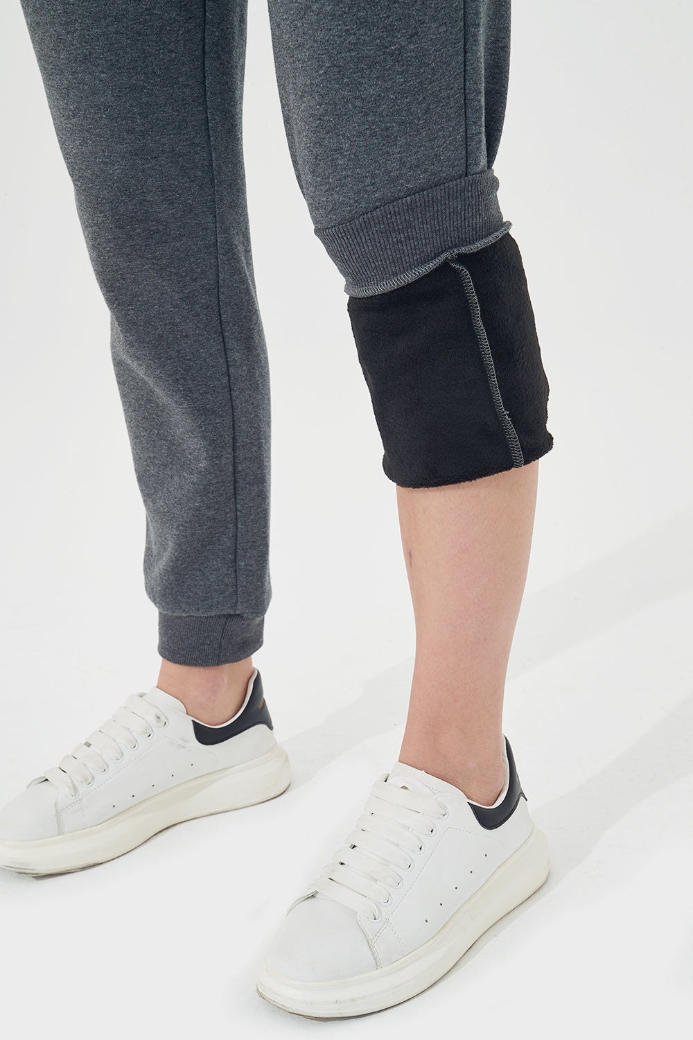 Warm Fleece Stretch Sweatpants with Pockets