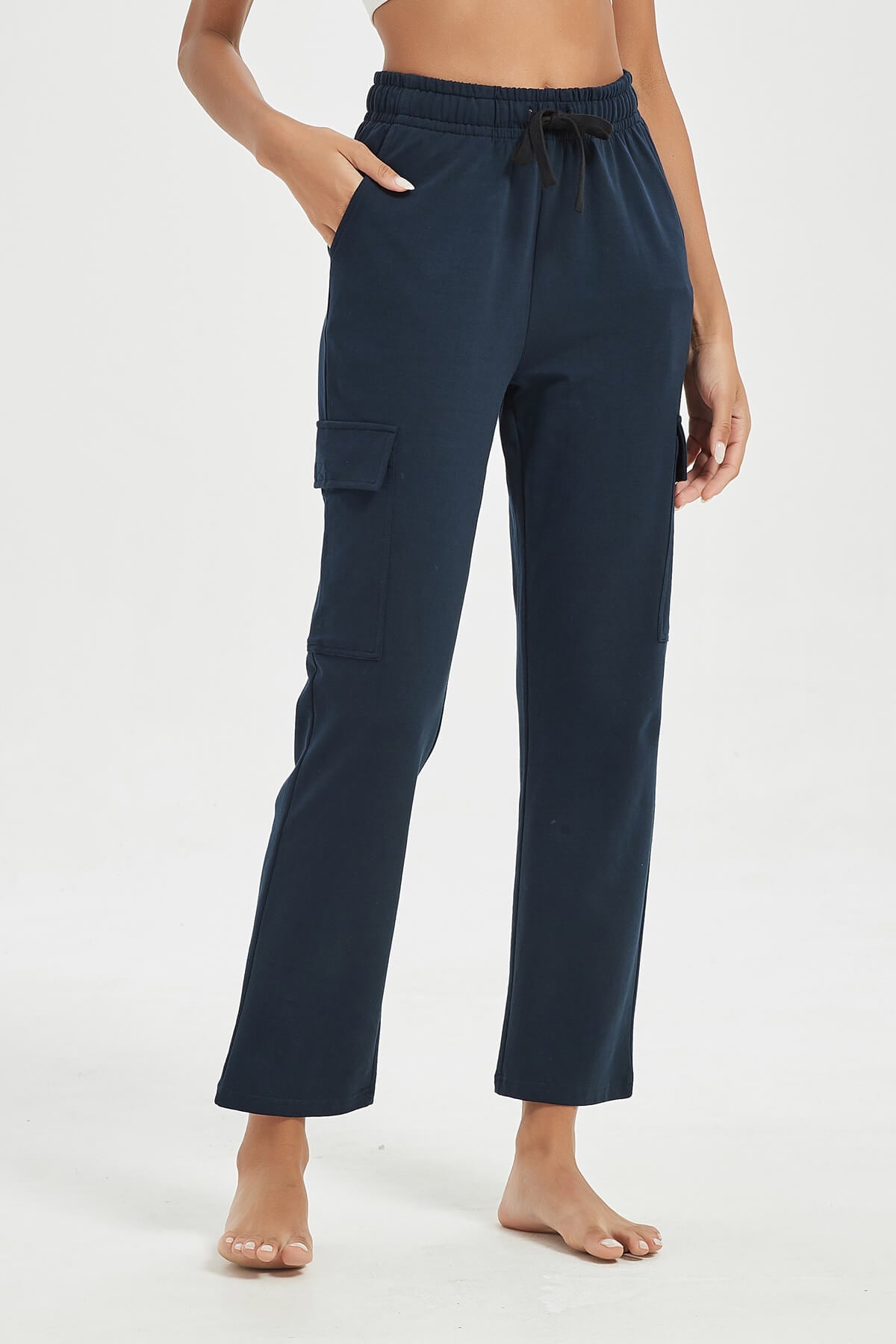 Women's Straight Cut Wide Leg Sweat Pants