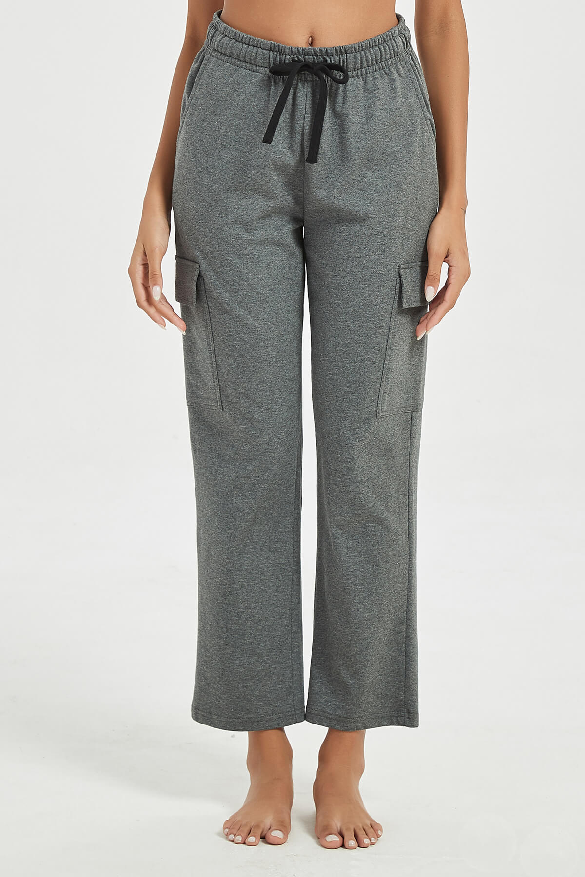 Women's Straight Cut Wide Leg Sweat Pants