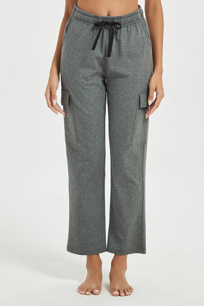 Women's Straight Cut Wide Leg Sweat Pants