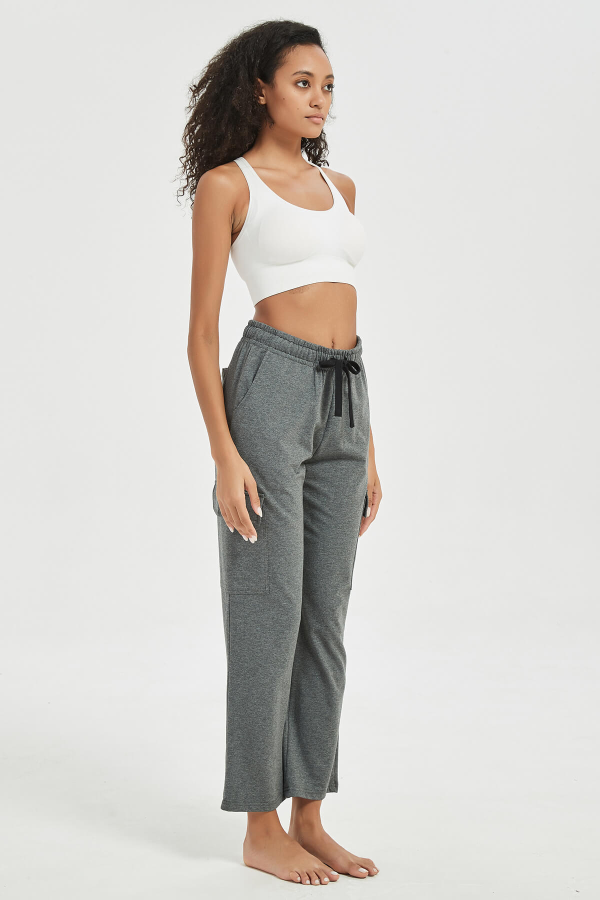 Women's Straight Cut Wide Leg Sweat Pants