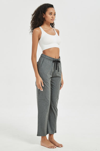 Women's Straight Cut Wide Leg Sweat Pants