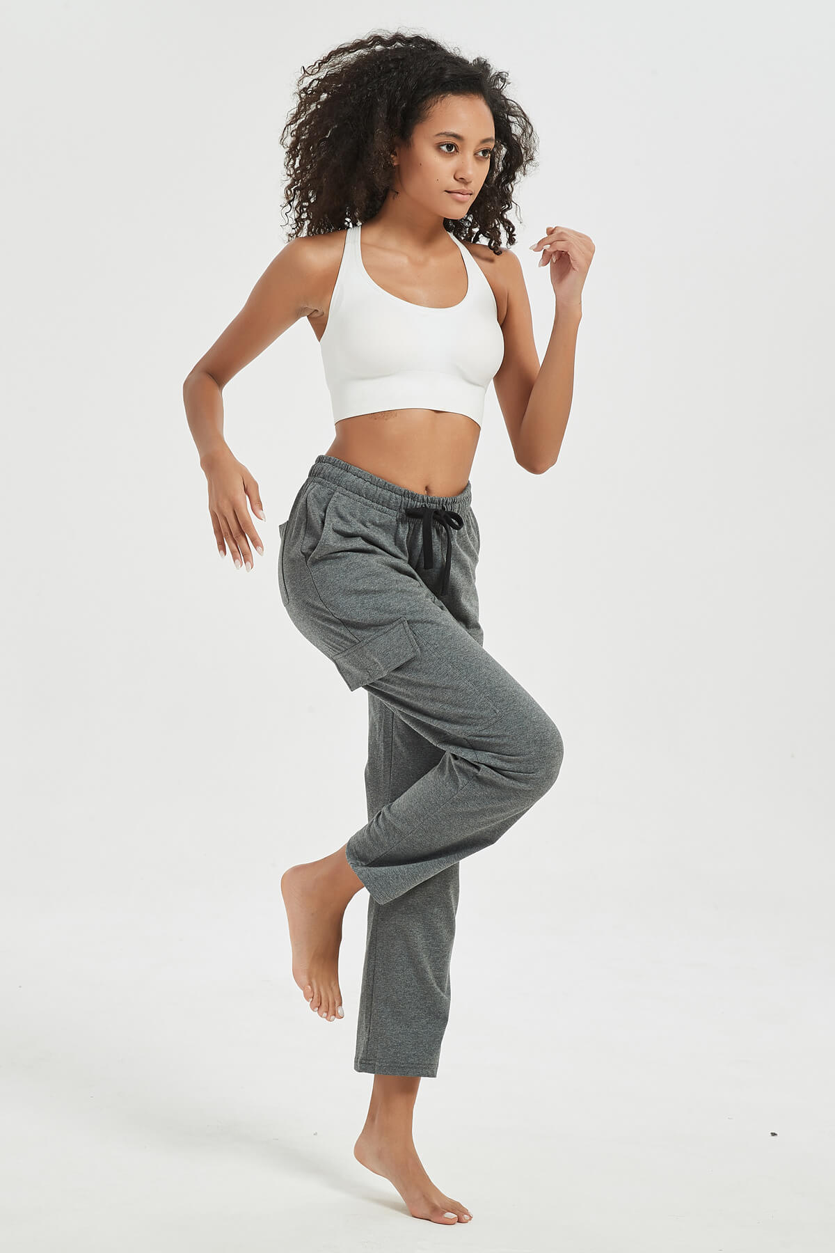 Women's Straight Cut Wide Leg Sweat Pants