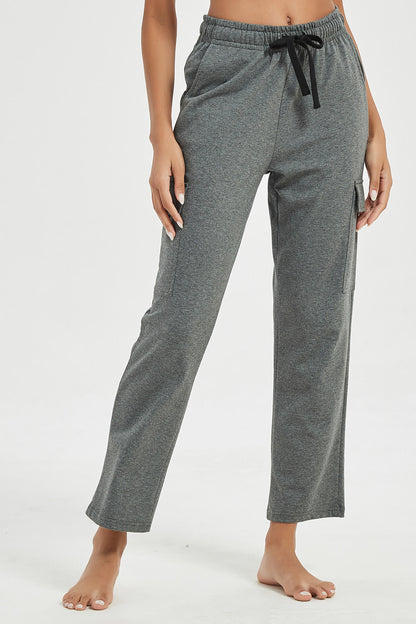 Women's Straight Cut Wide Leg Sweat Pants